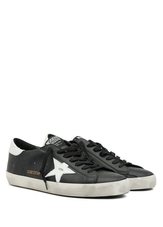 Golden Goose Super Star Black White Leather Sneakers