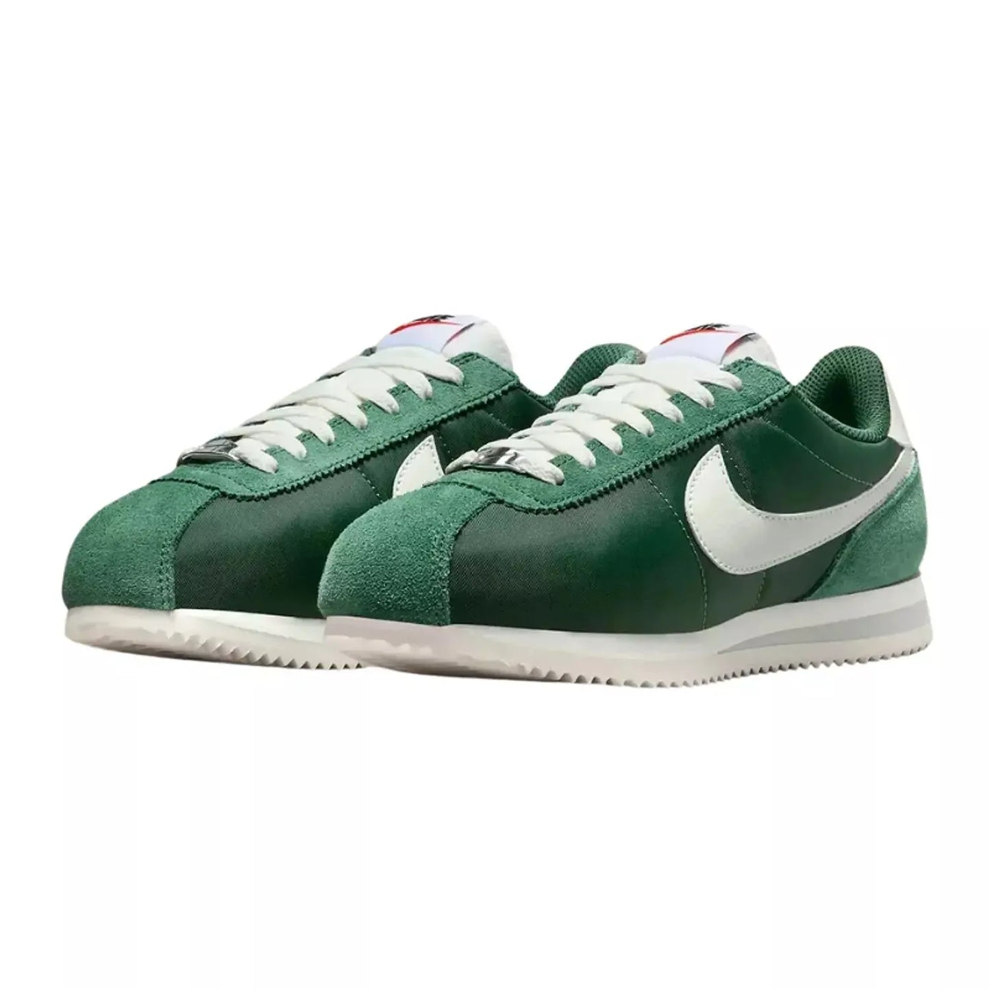 nike cortez - green white