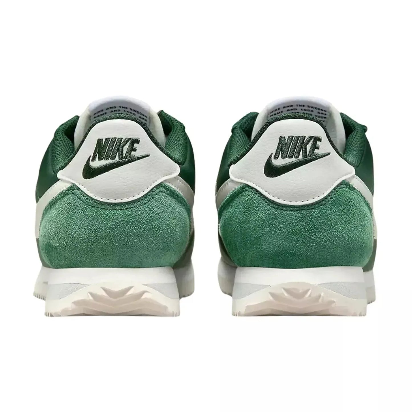 nike cortez - green white