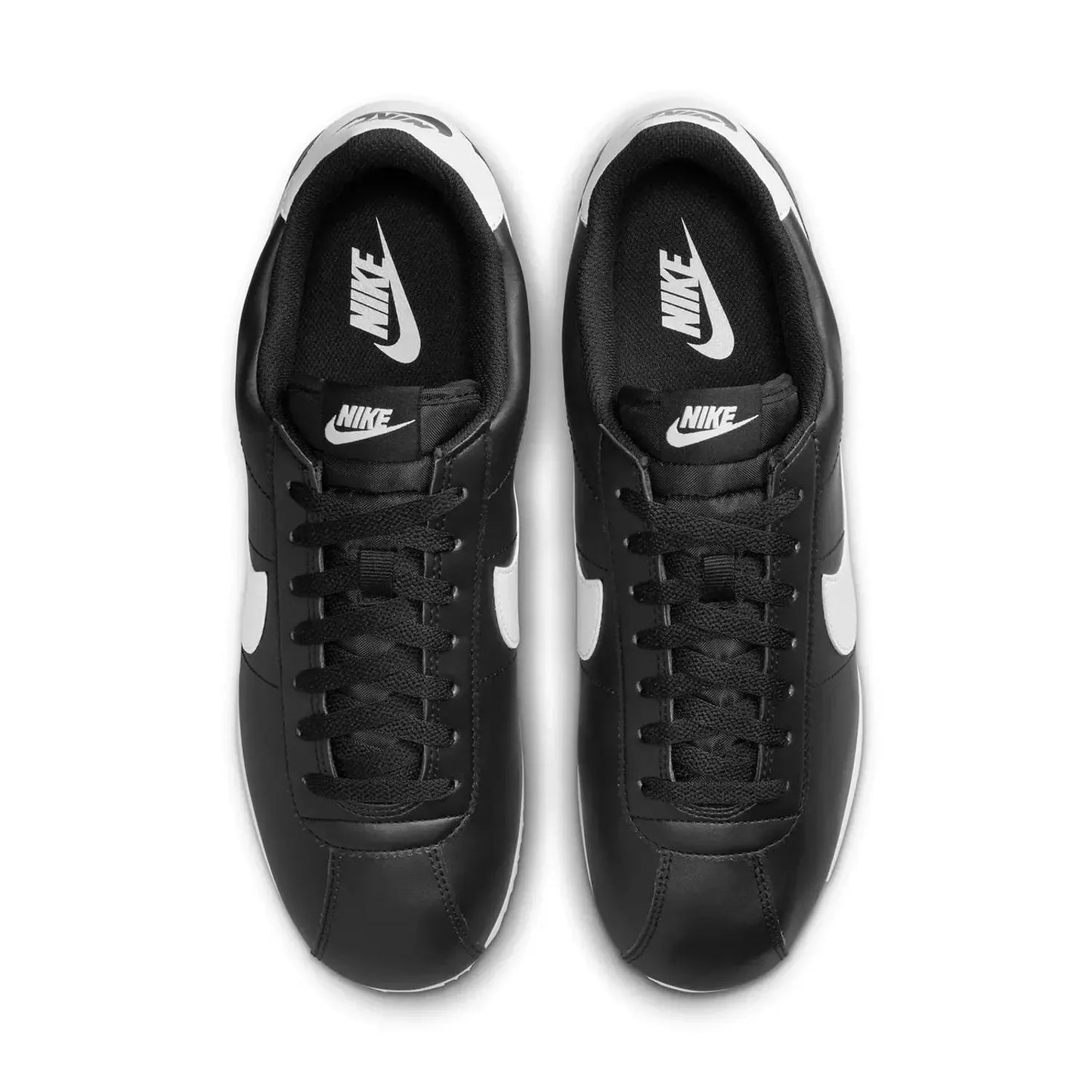 nike cortez  - black white