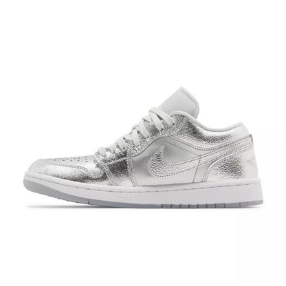 Air Jordan  1 low metallic silver